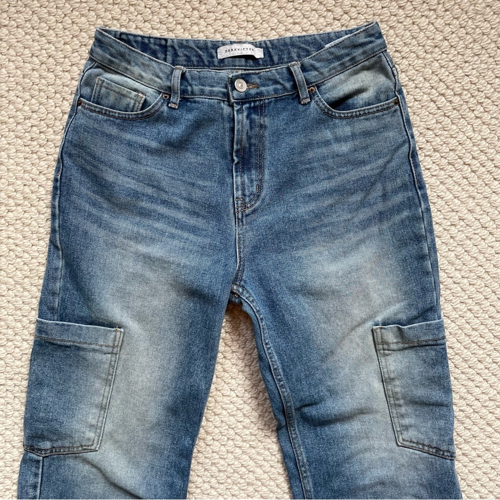 Korean brand Dark Victory faded jeans